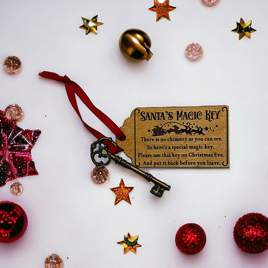 Santa's magic key for house without chimney